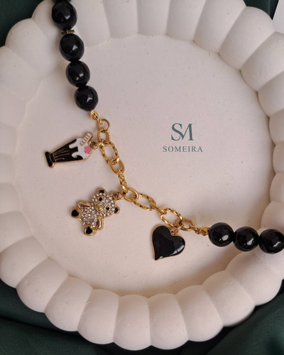 گردنبند دخترانه چارم ترکیبی کد 003