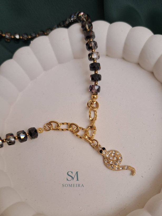 گردنبند مار رنگ ثابت