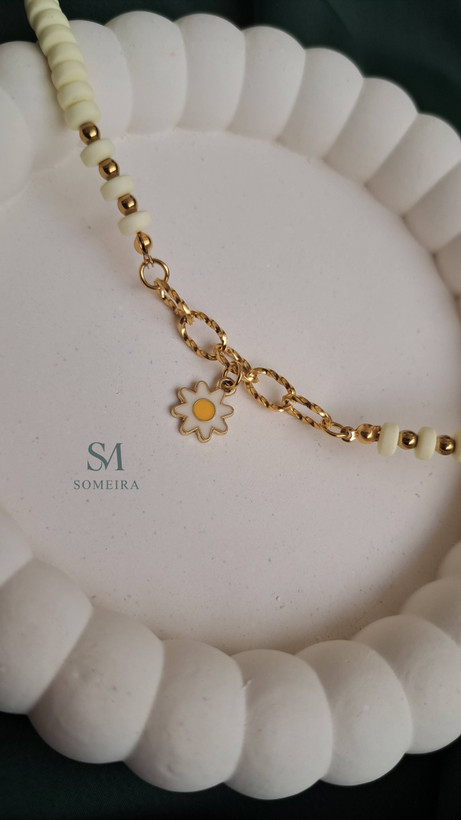 گردنبند فیمو بابونه