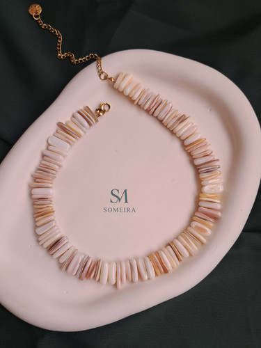 گردنبند دخترانه صدف طبیعی کد ۱۱۴