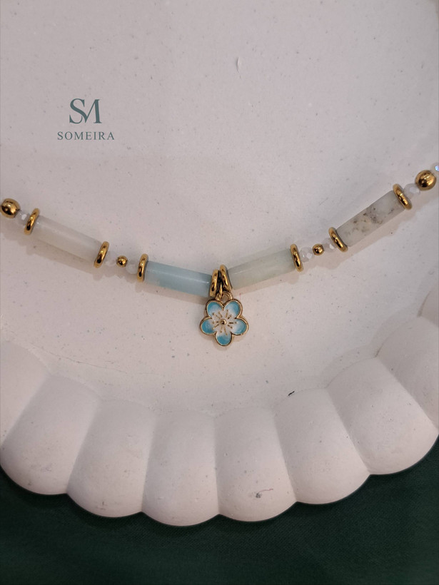 گردنبند نیلوفر آبی