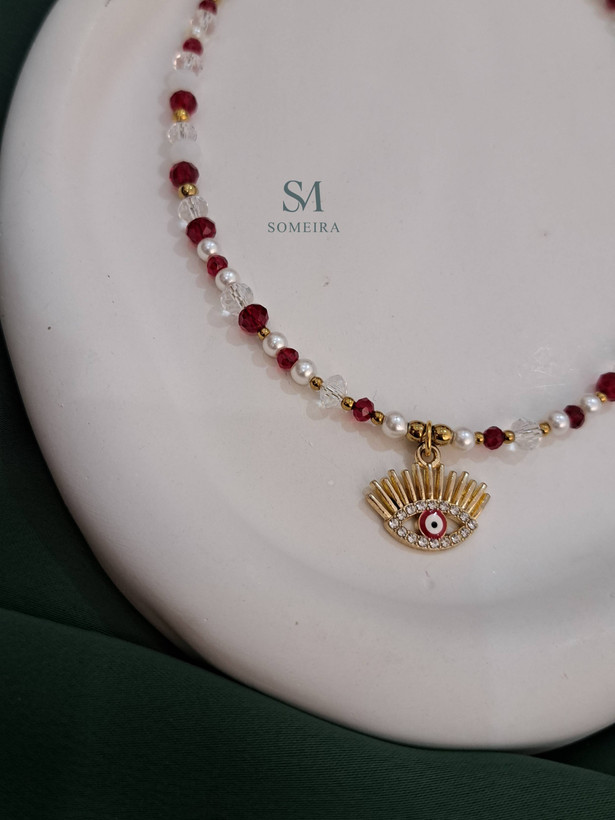 گردنبند با آویز چشم نظر