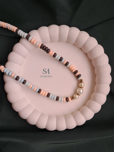 گردنبند دخترانه فیمو رنگی کد ۱۵۹