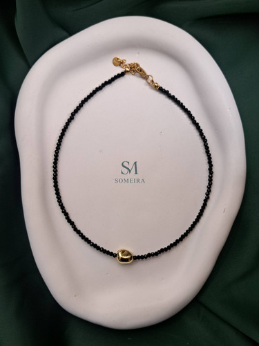 گردنبند کریستالی مشکی