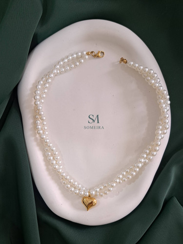 گردنبند دخترانه پیچ مرواریدی کد ۲۰۸