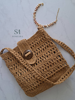 کیف دخترانه ساحلی رافیا